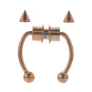 Stainless Steel Fake Piercing Nose Ring for Women Men Magnetic Septum Piercing Nose Cuff Punk Hip Hop Fake Body Jewelry Ear clip