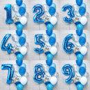 Heronsbill 1st 1 2 3 4 5 6 7 8 9 Years Happy Birthday Foil Number Balloons Baby Boy Girl Party Decorations Kids Supplies 2nd 3rd