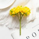 60PCS Artificial Flowers Mini Bouquet Stamen Wedding Party Christmas Decorations for Home DIY Handmade Wreaths Craft Fake Plants