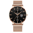 reloj hombre 2022 Mens Fashion Ultra-thin Watches Men Business Casual Stainless Steel Mesh Belt Quartz Watch relogio masculino