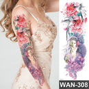 sexy tattoo stockings thigh leg temporary tatoos for women girls body stickers flowers peonies carp fish dragon snake tattoo big