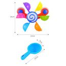 Baby Bath Toys Colorful Waterwheel Bathing Sucker Bathtub Water Spray Play Set Shower Sprinkler Toy For Kids Toddler Children