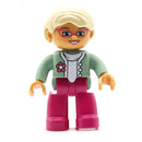 Big Size Action Figures City Princess Policemen Family Building Block Doll Character Accessory Toys Assembly Children Kids Gift