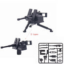MOC Military SWAT Weapon WW2 Toy Gun Sandbag Cannon Building Blocks Bricks Toys for Children Kids Gifts DIY Toy Military