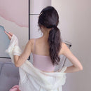 Fashion Women Sling Tube Top Sexy Bra Top Breathable Chest Pad Wearing Underwear Seamless Ice Silk Breast Wrap Lingerie Female