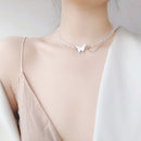 Gothic Butterfly Pendant Necklace for Women Choker Aesthetic Grunge Chain accessories IGIRL Indie Collar Jewelry Friends Gift