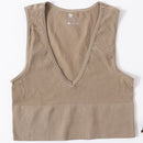 Vintage Crop Top Women Seamless Underwear Sexy Lingerie Female Tanks Vest Harajuku Deep V Neck Summer Camis Crop Top Camisole