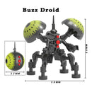 Disney R2-D2 Building Blocks C-3PO General Grievous R4-P17 K-2SO IG88 Battle Buzz Droid Star Bricks Action Figures Christmas Toy