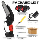 6 Inch 3000W 88VF Mini Electric Chain Saw With 0/1/2PC Battery One-handed Woodworking Cutter Tool For Makita Battery 18V EU Plug