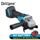 Drillpro 18V 125/100mm Brushless Impact Angle Grinder Cordless Cutting Machine Polisher Power Tools compatible Makita Battery