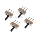 20Pcs SS12D00 Interruptor on-off mini Slide Switch 3pin 1P2T 2 Position High quality toggle switch Handle length:3MM/4MM/5MM/6MM
