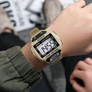 Super Easy to Read Scratch Proof Case 5ATM Water Resistant Digital Watch for Outdoor Sport