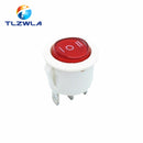 1PCS ON/OFF Round Rocker Switch LED illuminated Car Dashboard Dash Boat Van 12V 24V / 6A 250V / 10A 125V 2/3/4PIN Switch 20MM