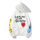 Graffiti Letter Foam Plus Velvet Sweatshirts Men and Women Harajuku Oversized Fleece Hoodie Hip Hop Stranger Things Hooded Hoody