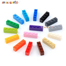 50PCS DIY Building Blocks Thick Figures Bricks 1x4 Dots Educational Creative Size Compatible With Brand Toys for Children 3010