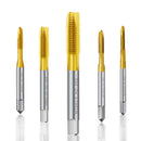 HSS Titanium Coating Screw Tap Drill Bit M2 M2.5 M3 M3.5 M4 M5 M6 M8 M10 M12 Metric Straight Flute Thread Tap Hand Tools