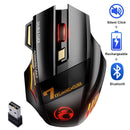 Rechargeable Wireless Mouse Gamer For Computer RGB Gaming Mouse Bluetooth USB Mouse Silent Ergonomic Mause For Laptop PC Mice
