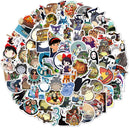 10/50/100Pcs Japanese Anime Stickers Ghibli Hayao Miyazaki Totoro Spirited Away Princess Mononoke KiKi Stationery Sticker