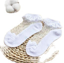 Cute Lace Flower Mesh Summer Newborn Baby Socks Cotton Baby Girl Socks See Through Anti Slip Socks Calcetines Skarpetki Sokke