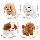 Walking Barking Cute Puppy Pet Dog Toy with Battery Control Halloween Birthday Gift for Boys Girls Kawaii Electronic Plush Toys