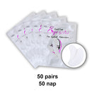 50Pairs Eyelash Pad Gel Patch Grafting Eyelashes Under Eye Patches For Eyelash Extension Paper Sticker Application Make Up Tools