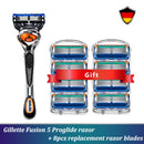 Safety Razor Gillette Fusion 5 Proglide Straight Shaver For Men Shaving Machine With Blades Shave Cassettes For Beard Shavette