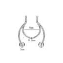 2021 Fake Piercing Nose Ring Alloy Nose Piercing Hoop Septum Rings For Women Fashion Body Jewelry Gifts Magnetic Fake Piercing