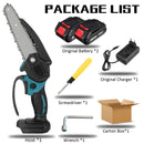 6 Inch 3000W 88VF Mini Electric Chain Saw With 0/1/2PC Battery One-handed Woodworking Cutter Tool For Makita Battery 18V EU Plug
