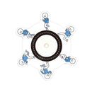 Anime Fidget Spinner Cartoon R188 Bearing ADHD EDC Relief Stress Novel Hand Fingertip Gyro 3D Running Funny Toys Kids