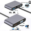 Rankman Type-C to 4K HDMI-compatible VGA USB C 3.0 Hub Adapter for MacBook Nintendo Samsung S20 Dex Huawei P30 Dock Xiaomi 10 TV