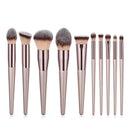 Hot Champagne Makeup Brushes Set for Women Cosmetic Foundation Powder Blush Eyeshadow Kabuki Blending Make Up Brush Beauty Tools