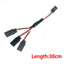Droyuke 1PCS 15/30/50cm 1to1 1to 2 1 to 3 1 to 4 RC Servo Extension Wire Cable for Futaba JR Male to Female RC Model