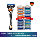 Safety Razor Gillette Fusion 5 Proglide Straight Shaver For Men Shaving Machine With Blades Shave Cassettes For Beard Shavette
