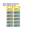 10pcs/lot CR311 CR316 CR322 CR416 CR420 CR425 CR435 DLY ZH Floats Lithium Pin Luminous Electric 3 Votage Fishing Tools Tackle