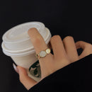 New Fashion Opening Adjustable Index Finger Rings For Women Geometry Copper Color Open Ring 2021 Trend Jewelry