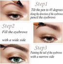 Tattoo Eyebrow 3D liquid Ink Pen waterproof 4 fork pencil brow Eyes Makeup Female Cosmetics 5 Natural Color Available TSLM1