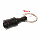 1/4inch Hex Shank Aluminum Alloy Screwdriver Bits Holder Extension Bar Drill Screw Adapter Quick Release Keychain Easy Change