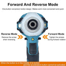 Brushless Cordless Rechargable Electric Screwdriver Impact Wrench High-speed Drill Driver+ 3 LED Light For Makita Battery