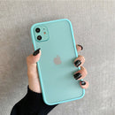 Solid Colors Silicone Shock Proof Phone Case For iPhone 11 Pro Max XR XS Max 6S 8 7 Plus