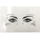 3D Sexy face tattoo stickers Temporary tattoos glitter fake tattoo rhinestones for woman Party face Jewels tatoo