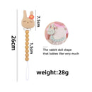2021New Baby Pacifier Clip Newborn Linen Cotton Animal Wooden Pacifier Chain Nipple Soother Dummy Eco-friendly Material Holder