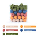 12mm 20pcs Silicone Baby Beads Round Teether Teething Beads DIY Pacifier Chain Necklace Pendant Toys BPA Free Baby Accessories