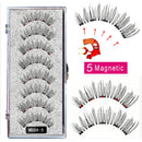 MB Anniversary 5 Magnetic Eyelashes With Tweezers Natural Wispy Faux Cils magnetique Mink Lashes Professional Eye Lashes Set