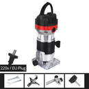 800w 30000rpm Wood Router Tool Combo Kit Electric Woodworking Machines Power Carpentry Manual Trimmer Tools With Milling Cutter