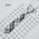 Lazy JK Ties Women Plaid Neck Tie Girls Japanese Style for Jk Uniform Cute Necktie Plaid Uniform School Accessories