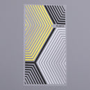 1PC Silver Gold Lines Stripe 3D Nail Sticker Geometric Waved Star Heart Self Adhesive Slider Papers Nail Art Transfer Stickers