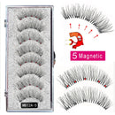 MB Anniversary 5 Magnetic Eyelashes With Tweezers Natural Wispy Faux Cils magnetique Mink Lashes Professional Eye Lashes Set
