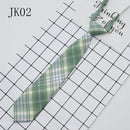 Lazy JK Ties Women Plaid Neck Tie Girls Japanese Style for Jk Uniform Cute Necktie Plaid Uniform School Accessories