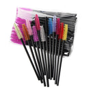 50 Pcs Disposable Crystal Eyelash brush Mascara Wands Applicator Diamond Eye Lash brushes Eyelash Extension women Makeup tools