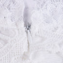 Summer Bohemian Dress Fit Flare Lace Sleeveless Ladies Beachwear Solid Floor-Length Elegant Party Dress